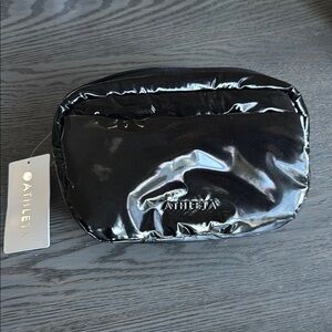 Athleta Glossy Black Pouch